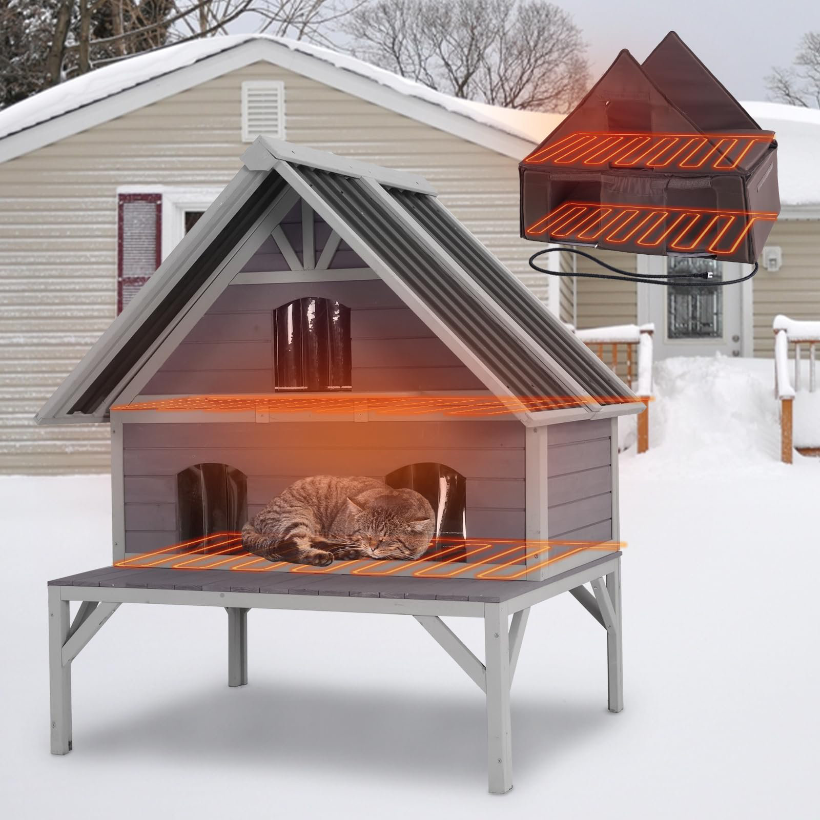 Heated+Cat+House+Outdoor+Cat+